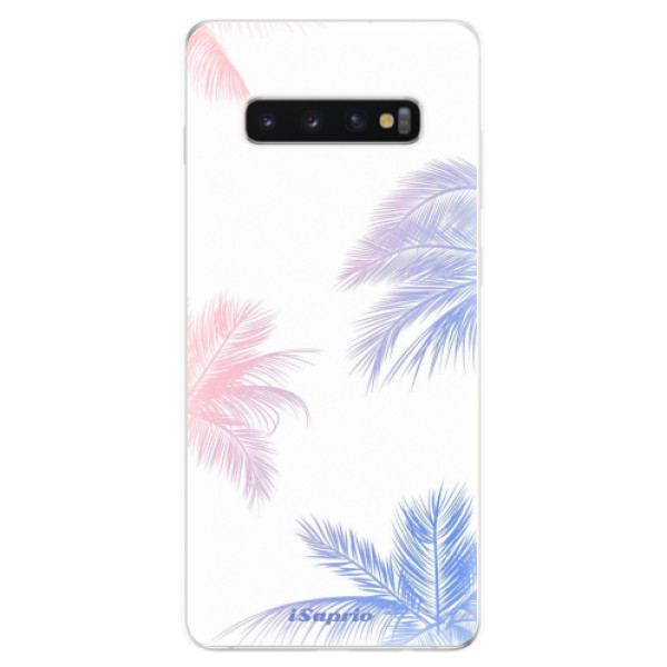 Odolné silikonové pouzdro iSaprio - Digital Palms 10 - Samsung Galaxy S10+