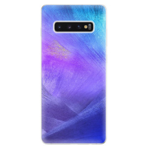 Silikonové pouzdro iSaprio - Samsung Galaxy S10 Plus - Fialové Peří
