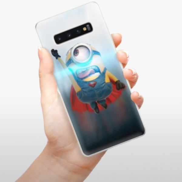 Silikonové pouzdro iSaprio - Samsung Galaxy S10 Plus - Mimoň Superman 02