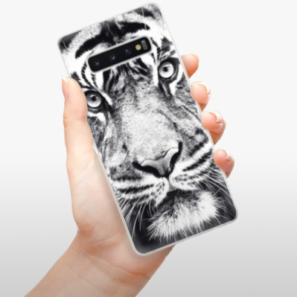 Silikonové pouzdro iSaprio - Samsung Galaxy S10 Plus - Tygří Tvář