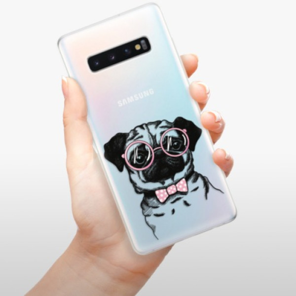 Silikonové pouzdro iSaprio - Samsung Galaxy S10 Plus - Mops