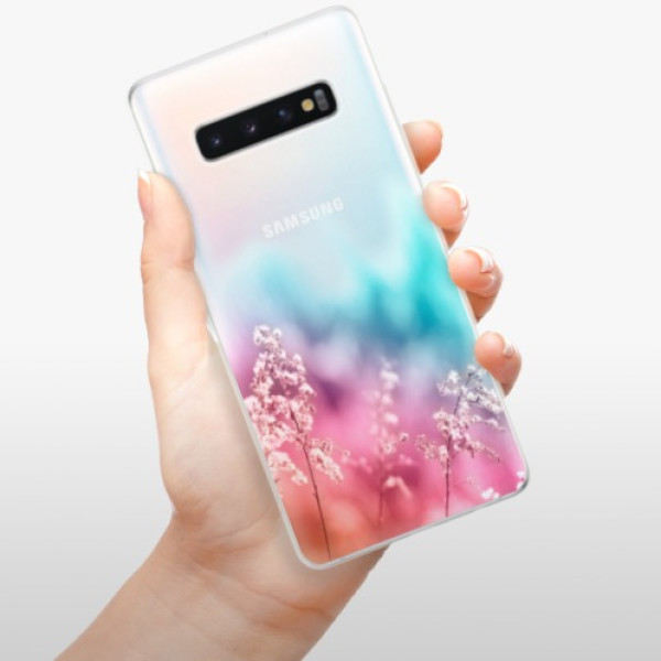 Silikonové pouzdro iSaprio - Samsung Galaxy S10 Plus - Duhová Tráva
