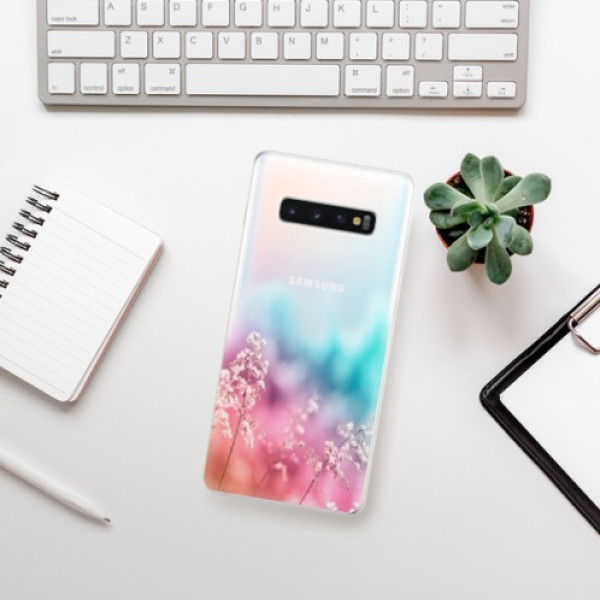 Silikonové pouzdro iSaprio - Samsung Galaxy S10 Plus - Duhová Tráva