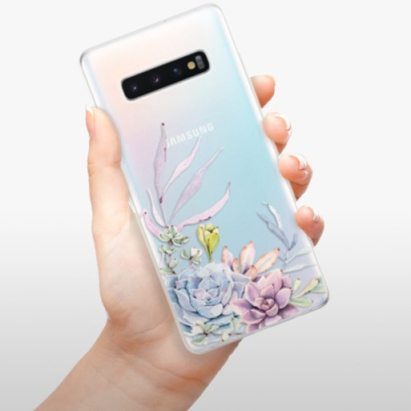 Silikonové pouzdro iSaprio - Samsung Galaxy S10 Plus - Sukulent 01