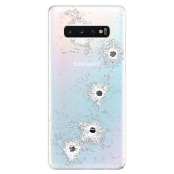 Odolné silikonové pouzdro iSaprio - Gunshots - Samsung Galaxy S10+