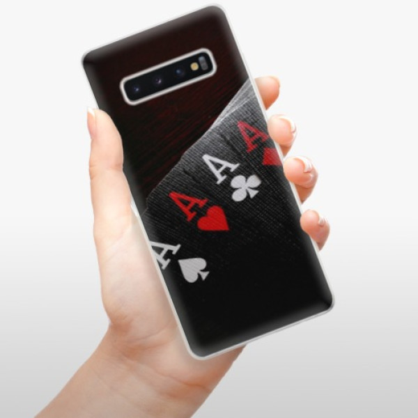 Silikonové pouzdro iSaprio - Samsung Galaxy S10 Plus - Poker