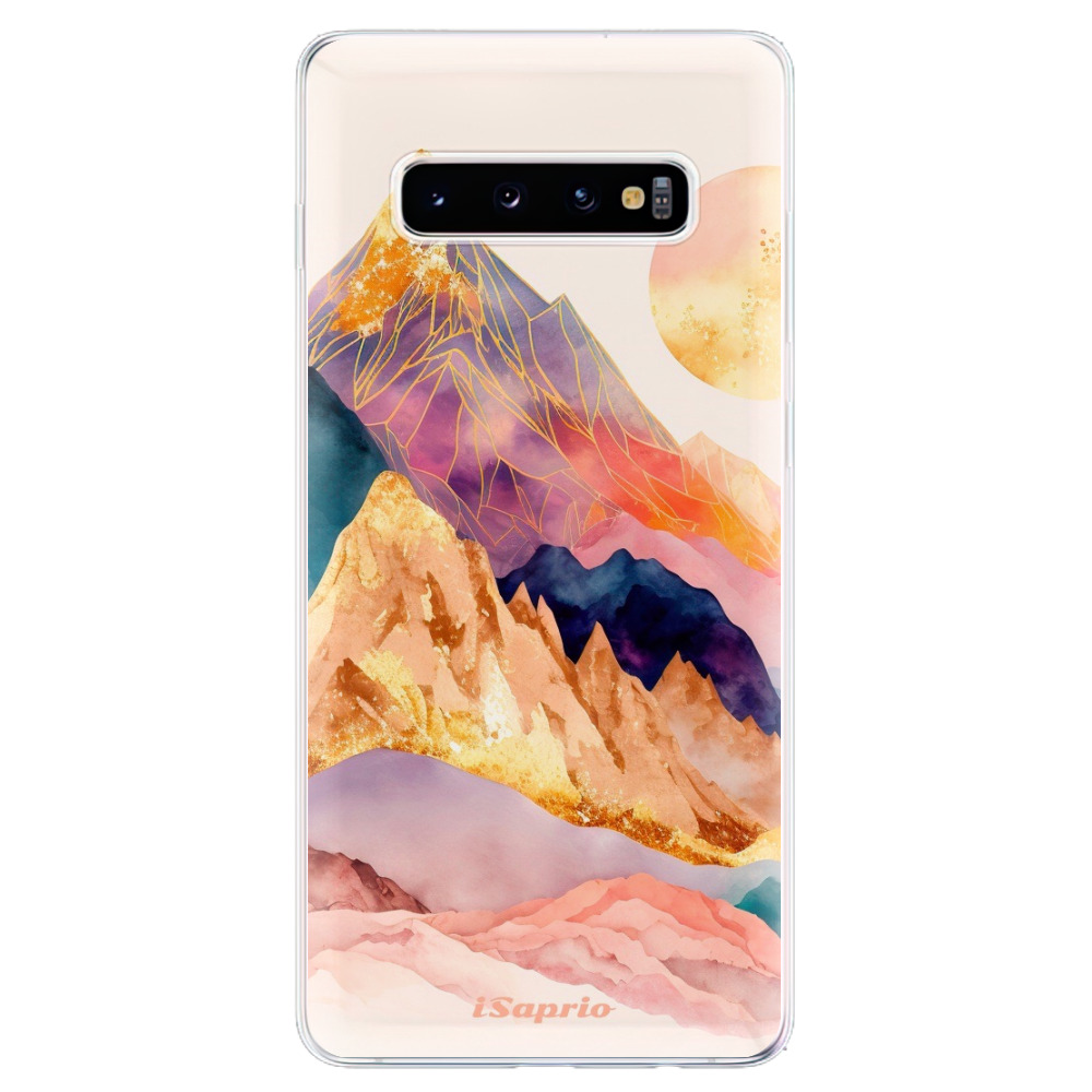 Odolné silikonové pouzdro iSaprio - Abstract Mountains - Samsung Galaxy S10+