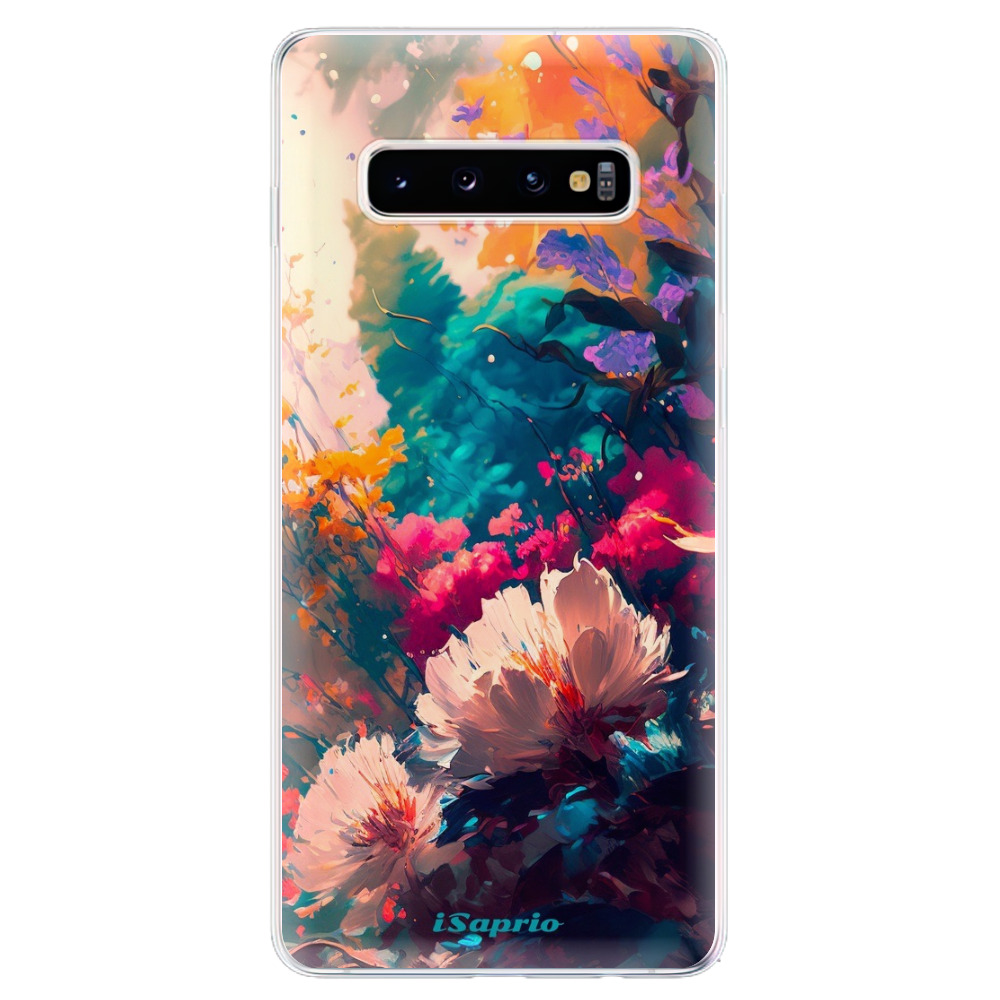 Odolné silikonové pouzdro iSaprio - Flower Design - Samsung Galaxy S10+