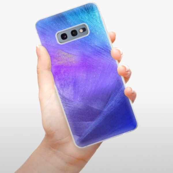 Silikonové pouzdro iSaprio - Samsung Galaxy S10e - Fialové Peří