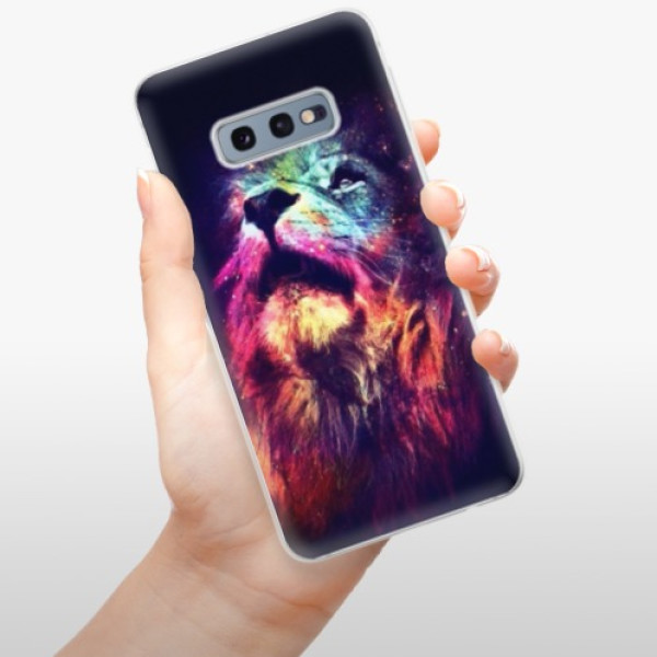 Silikonové pouzdro iSaprio - Samsung Galaxy S10e - Barevný Lev