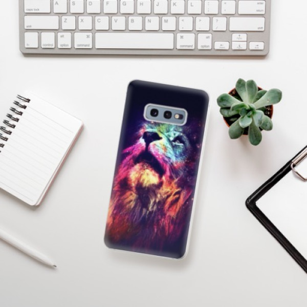 Silikonové pouzdro iSaprio - Samsung Galaxy S10e - Barevný Lev