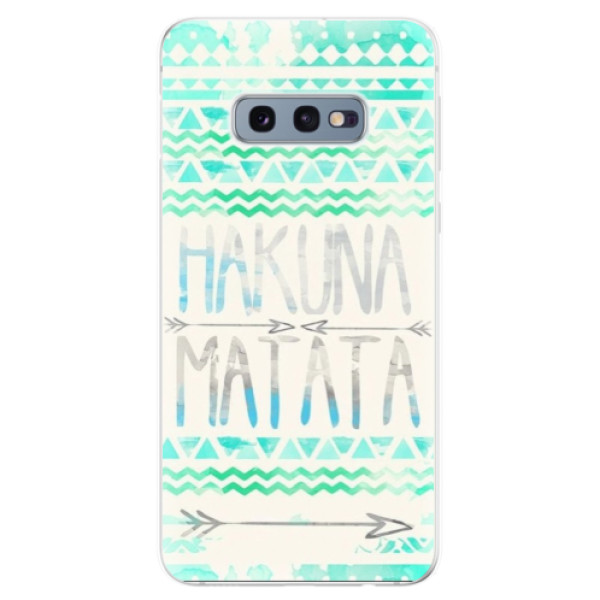 Odolné silikonové pouzdro iSaprio - Hakuna Matata Green - Samsung Galaxy S10e