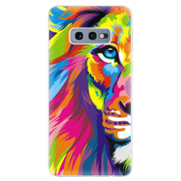 Odolné silikonové pouzdro iSaprio - Rainbow Lion - Samsung Galaxy S10e
