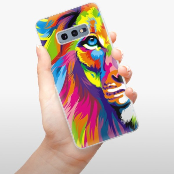 Silikonové pouzdro iSaprio - Samsung Galaxy S10e - Duhový Lev