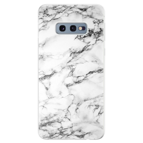 Silikonové odolné pouzdro iSaprio Bílý Mramor 01 na mobil Samsung Galaxy S10e (Silikonový odolný kryt, obal, pouzdro iSaprio Bílý Mramor 01 na mobilní telefon Samsung Galaxy S10e)