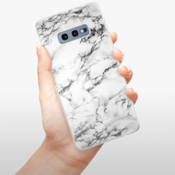 Silikonové pouzdro iSaprio - Samsung Galaxy S10e - Bílý Mramor 01