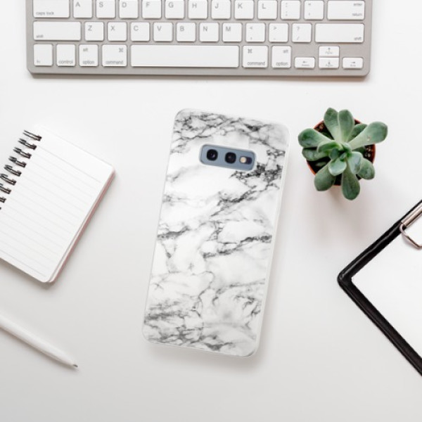 Silikonové pouzdro iSaprio - Samsung Galaxy S10e - Bílý Mramor 01