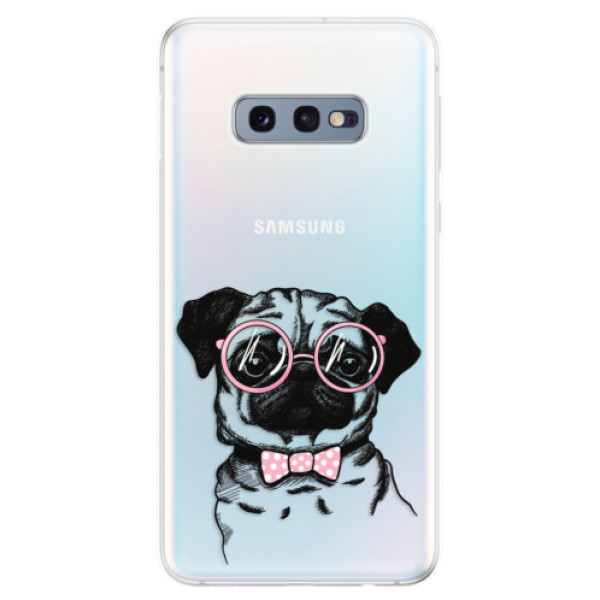 Silikonové odolné pouzdro iSaprio Mops na mobil Samsung Galaxy S10e (Silikonový odolný kryt, obal, pouzdro iSaprio Mops na mobilní telefon Samsung Galaxy S10e)