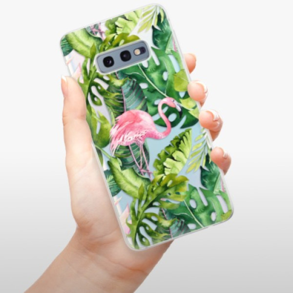 Silikonové pouzdro iSaprio - Samsung Galaxy S10e - Plameňák v Džungli 02