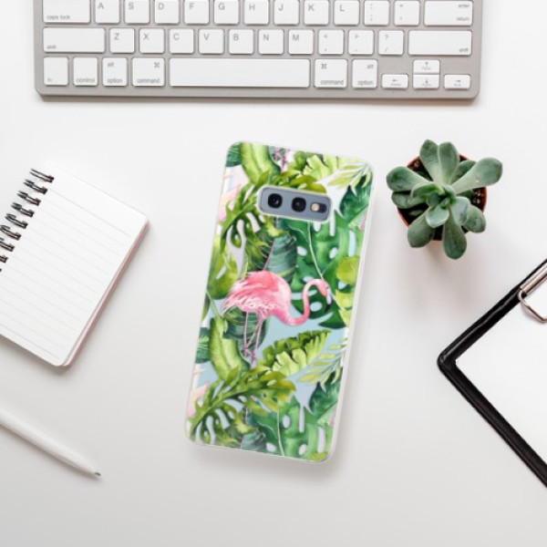 Silikonové pouzdro iSaprio - Samsung Galaxy S10e - Plameňák v Džungli 02