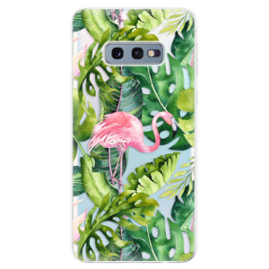 Silikonové pouzdro iSaprio - Samsung Galaxy S10e - Plameňák v Džungli 02