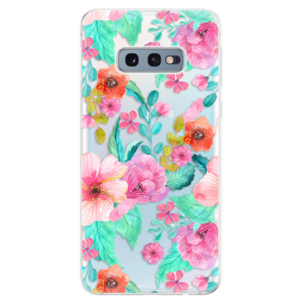 Odolné silikonové pouzdro iSaprio - Flower Pattern 01 - Samsung Galaxy S10e