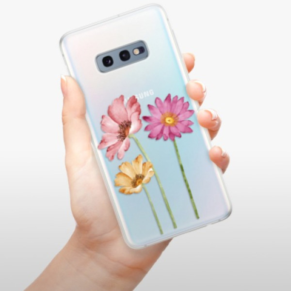 Silikonové pouzdro iSaprio - Samsung Galaxy S10e - Tři Květiny