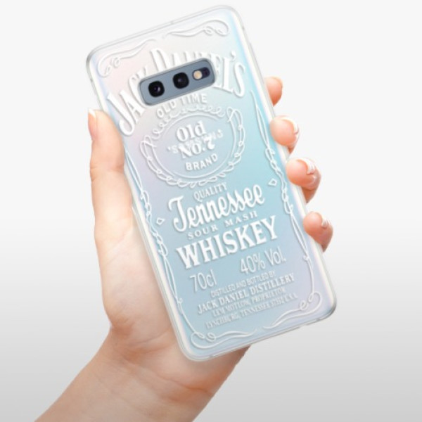 Silikonové pouzdro iSaprio - Samsung Galaxy S10e - Transparentí White Jack 