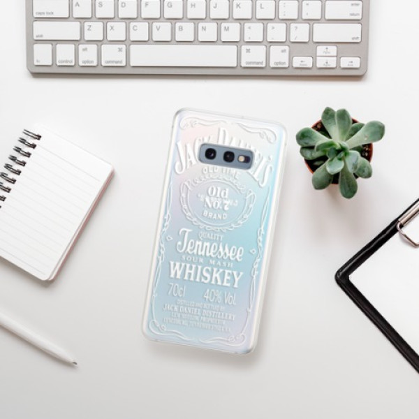 Silikonové pouzdro iSaprio - Samsung Galaxy S10e - Transparentí White Jack 