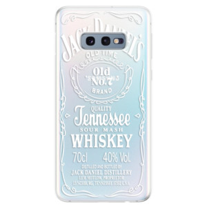 Silikonové pouzdro iSaprio - Samsung Galaxy S10e - Transparentí White Jack 