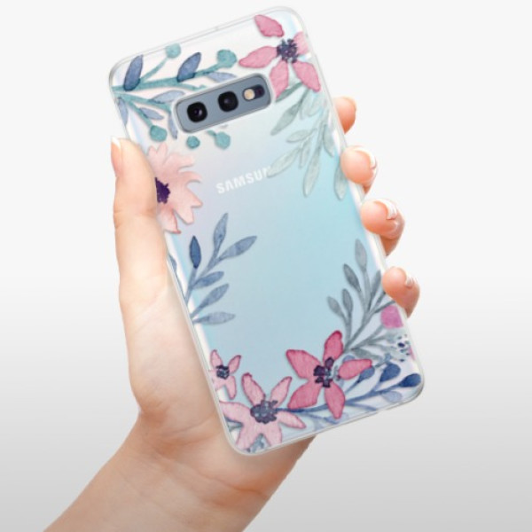 Silikonové pouzdro iSaprio - Samsung Galaxy S10e - Kvítky a Lístky