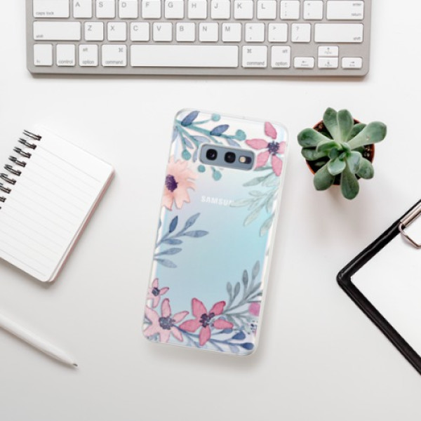Silikonové pouzdro iSaprio - Samsung Galaxy S10e - Kvítky a Lístky