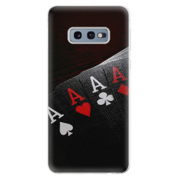 Silikonové odolné pouzdro iSaprio Poker na mobil Samsung Galaxy S10e (Silikonový odolný kryt, obal, pouzdro iSaprio Poker na mobilní telefon Samsung Galaxy S10e)