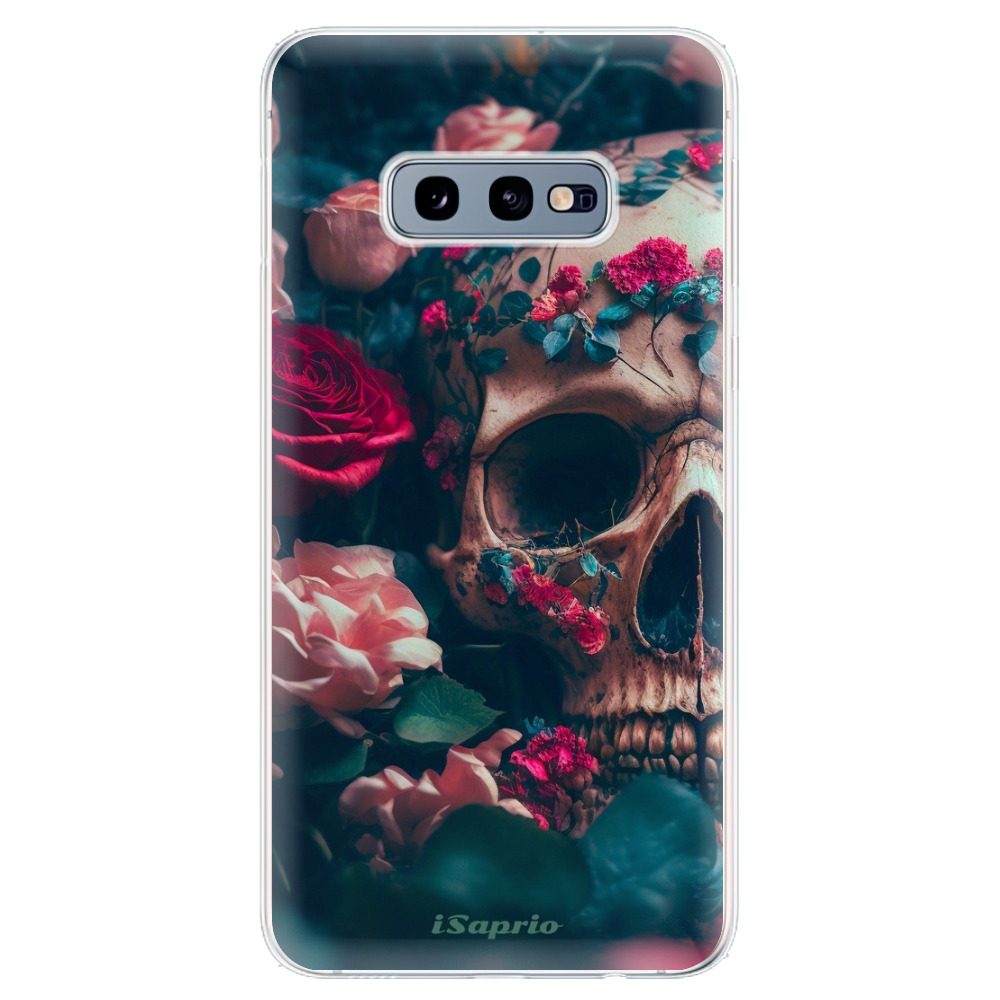 Odolné silikonové pouzdro iSaprio - Skull in Roses - Samsung Galaxy S10e