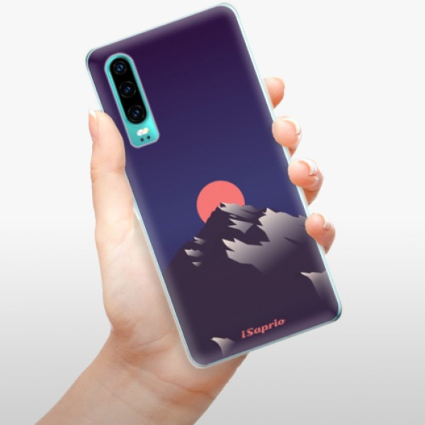 Silikonové pouzdro iSaprio - Huawei P30 - Hora a Měsíc 04