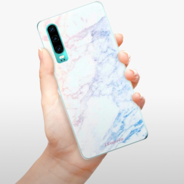 Silikonové pouzdro iSaprio - Huawei P30 - Duhový Mramor 10