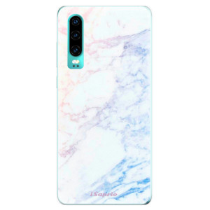 Silikonové pouzdro iSaprio - Huawei P30 - Duhový Mramor 10