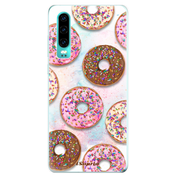 Silikonové odolné pouzdro iSaprio Donutky Všude 11 na mobil Huawei P30 (Silikonový odolný kryt, obal, pouzdro iSaprio Donutky Všude 11 na mobilní telefon Huawei P30)