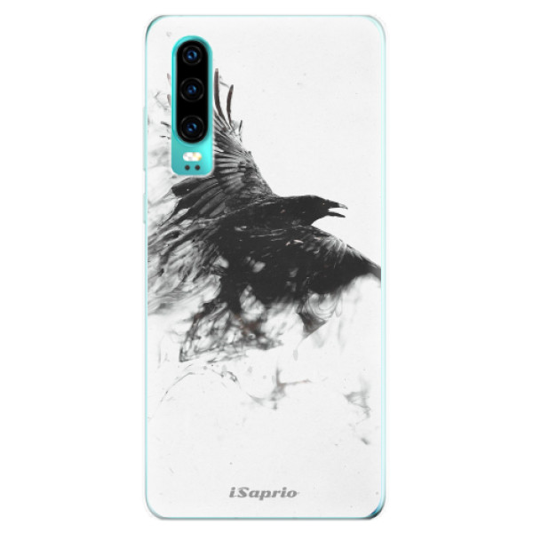 Odolné silikonové pouzdro iSaprio - Dark Bird 01 - Huawei P30