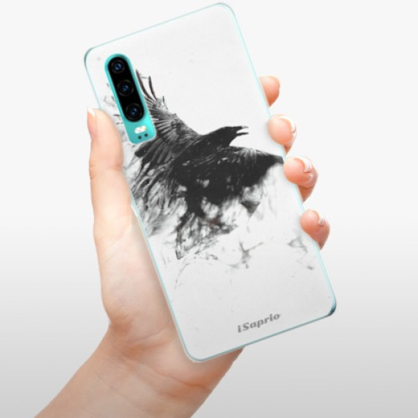 Silikonové pouzdro iSaprio - Huawei P30 - Havran 01