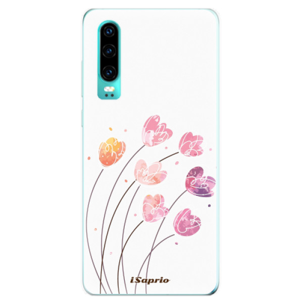 Silikonové odolné pouzdro iSaprio Květinky 14 na mobil Huawei P30 (Silikonový odolný kryt, obal, pouzdro iSaprio Květinky 14 na mobilní telefon Huawei P30)