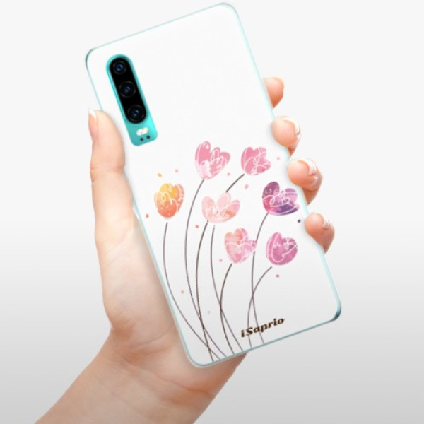Silikonové pouzdro iSaprio - Huawei P30 - Květinky 14