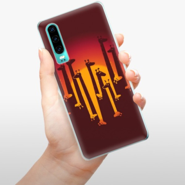 Silikonové pouzdro iSaprio - Huawei P30 - Žirafy 01