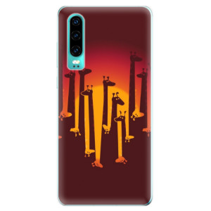 Silikonové pouzdro iSaprio - Huawei P30 - Žirafy 01
