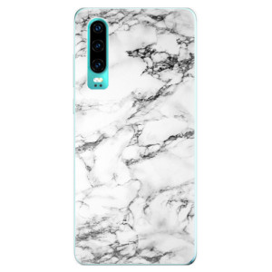 Silikonové pouzdro iSaprio - Huawei P30 - Bílý Mramor 01