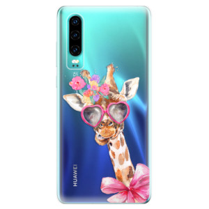 Silikonové pouzdro iSaprio - Huawei P30 - Žirafa Dámička