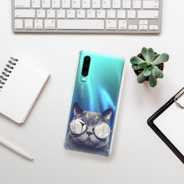 Silikonové pouzdro iSaprio - Huawei P30 - Šílená Číča 01