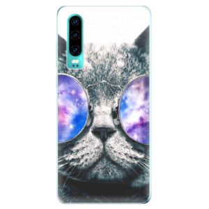 Silikonové pouzdro iSaprio - Huawei P30 - Galaktická Číča