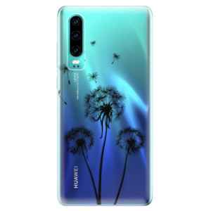 Silikonové pouzdro iSaprio - Huawei P30 - Tři Černé Pampelišky