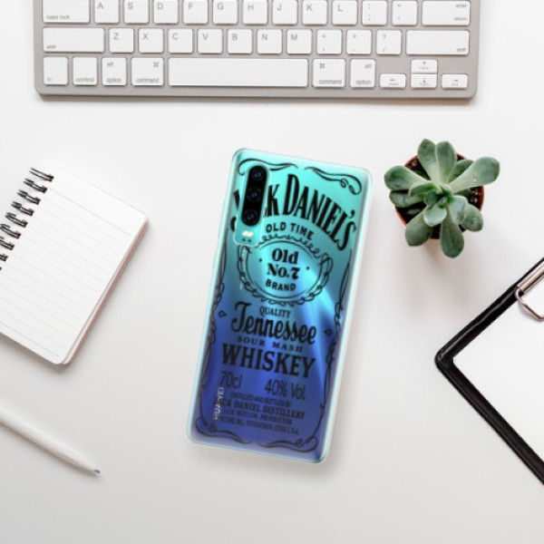 Silikonové pouzdro iSaprio - Huawei P30 - Transparentí Black Jack